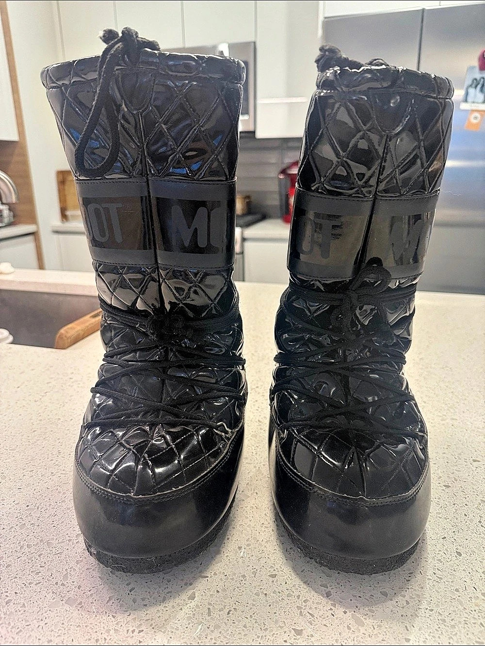 Moon Boot Icon Quilted Nylon Snow Boots Black
